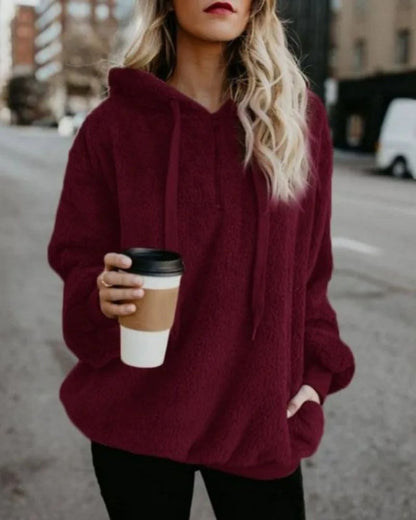 Großer Fleece Pullover Bequem Übergröße