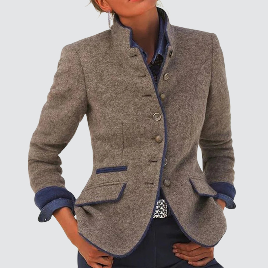 Stylische Damenjacke Einfarbig Elegant