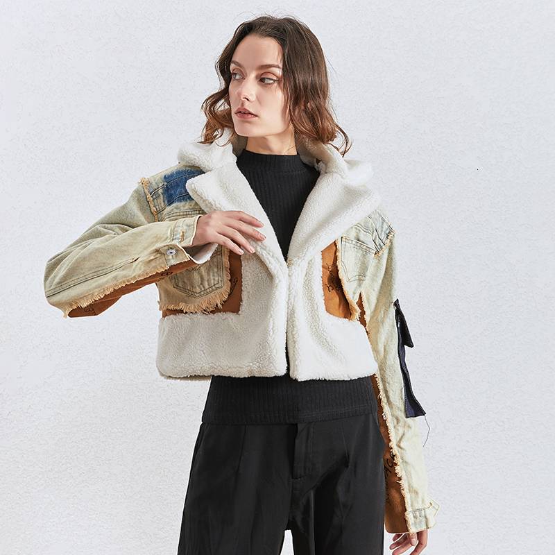 Stylische Denimjacke Crop Style