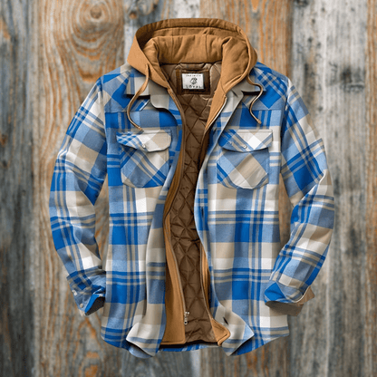 Herren Karo-Jacke Frühjahr Herbst Schnitt