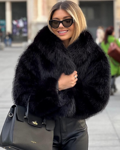Weiche Felljacke Damen Winter