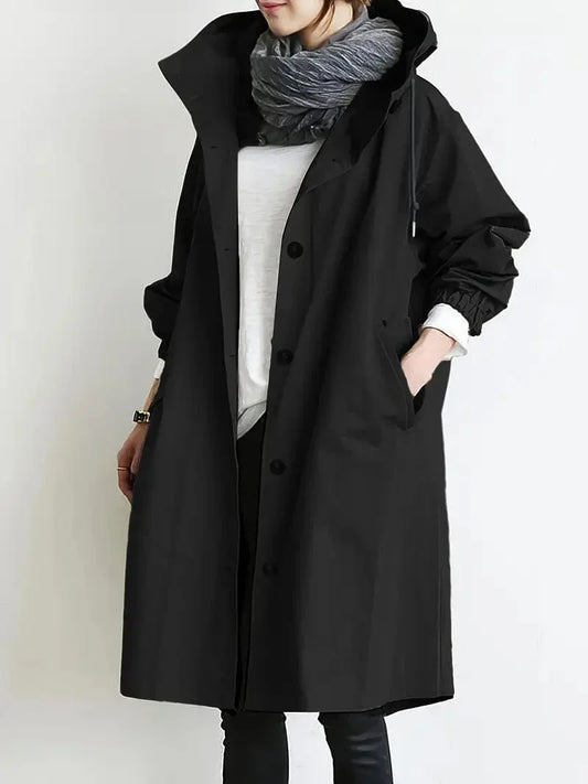 Eleganter Trenchcoat Damen Zeitlos Winter - IdealeKleiden
