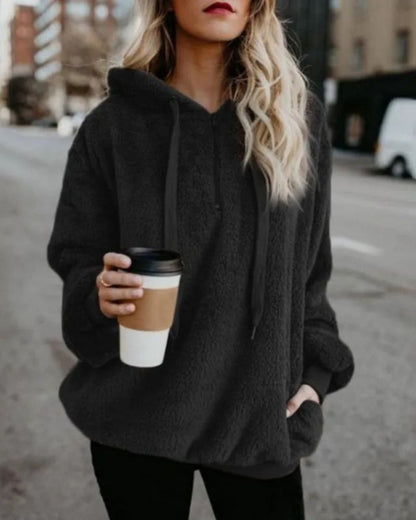 Großer Fleece Pullover Bequem Übergröße