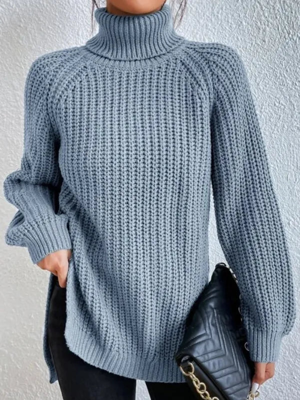 Weicher Frauen Rollkragen Pullover Modern