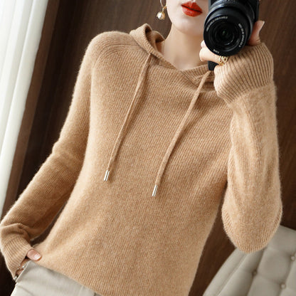 Kapuzenpullover Damen Weich Bequem