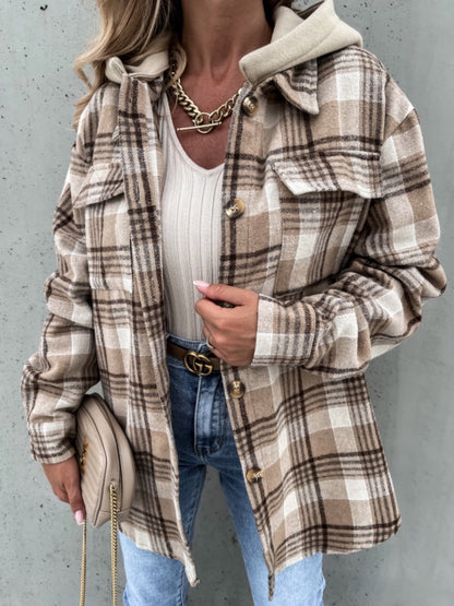 Damen Winterjacke Mit Abnehmbarer Kapuze