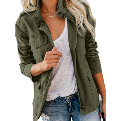Stylische Damenjacke Mittellänge - IdealeKleiden