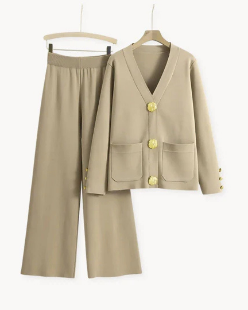 Elegante Strickkleidung Set Damen