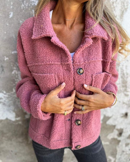 Eleganter Wollmantel Damen Revers Modell