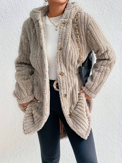 Modische Damen-Kapuzenjacke Langarm