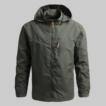 Wasser- und Winddichte Herren Outdoorjacke Regenjacke - IdealeKleiden