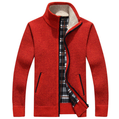 Herren Strickjacke Full-Zip Modern Style