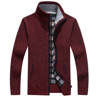 Herren Strickjacke Full-Zip Modern Style