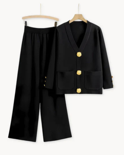Elegante Strickkleidung Set Damen