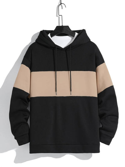 Herren Pullover Lässig Kapuze Langarm