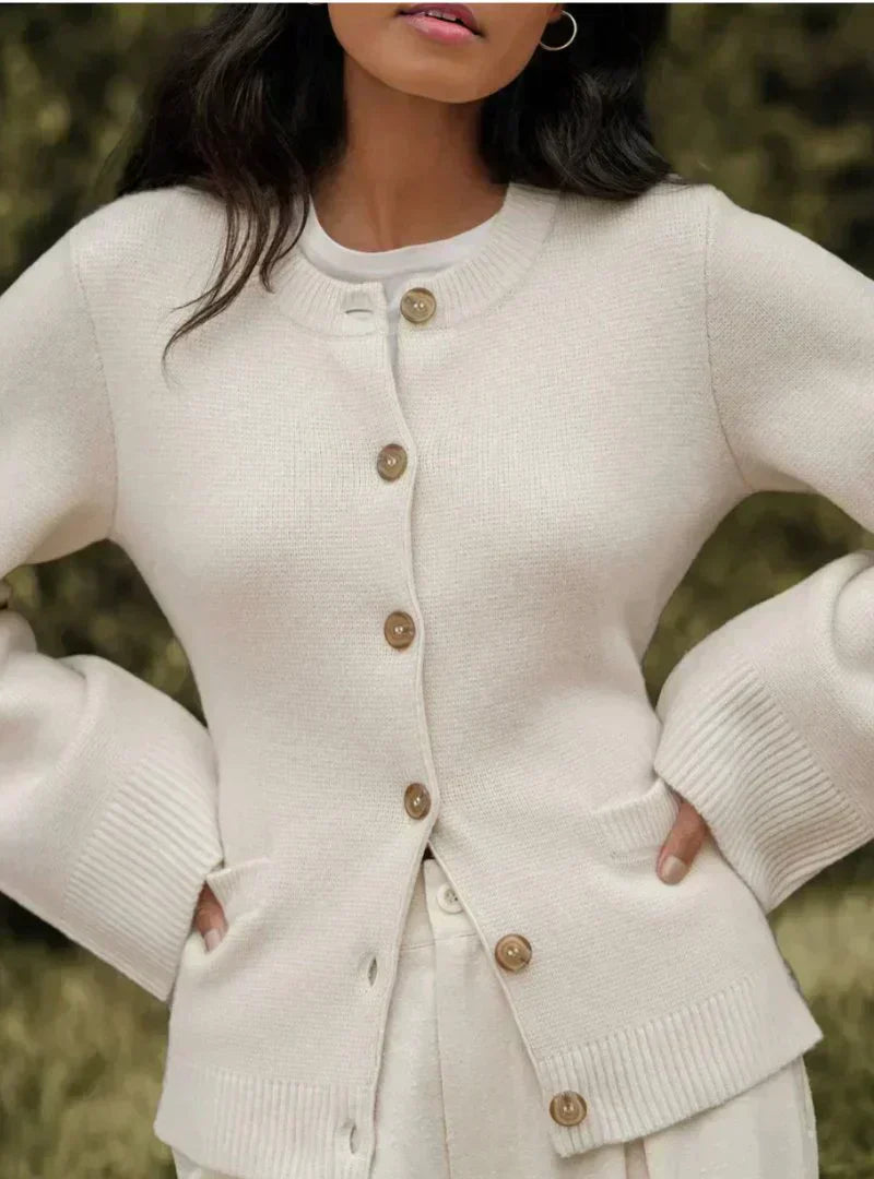 Damenschal Strickjacke Wollmischung Regular Fit