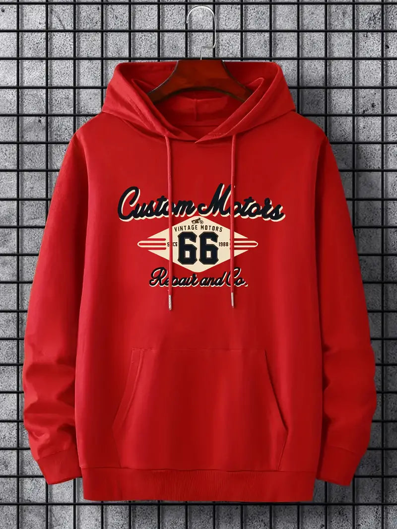 Retro Hoodie Männer Vintage Style
