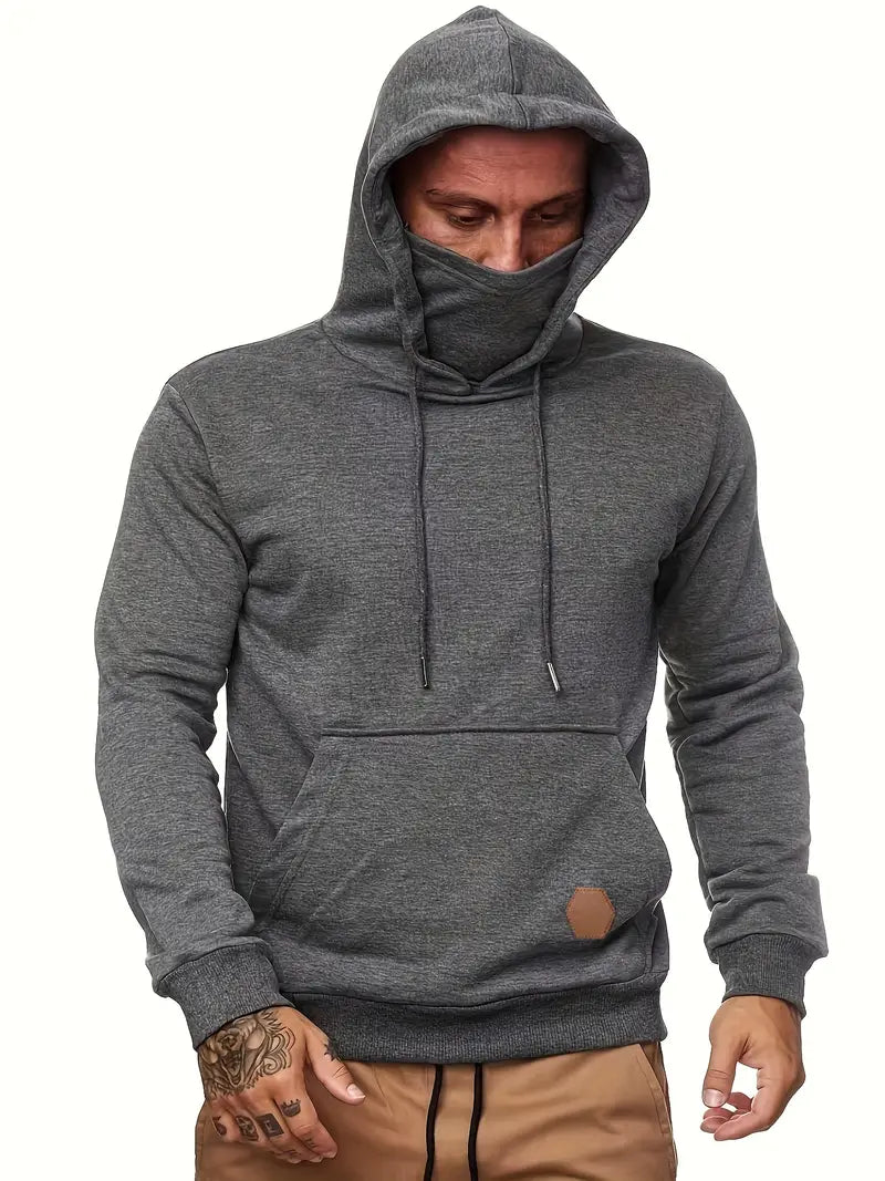 Lässiger Kapuzenpullover Mit Maskenfunktion