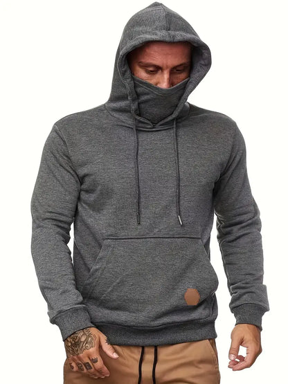 Lässiger Kapuzenpullover Mit Maskenfunktion