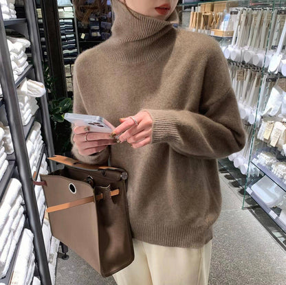 Kaschmir Rollkragenpullover Warm Für Kalte Tage