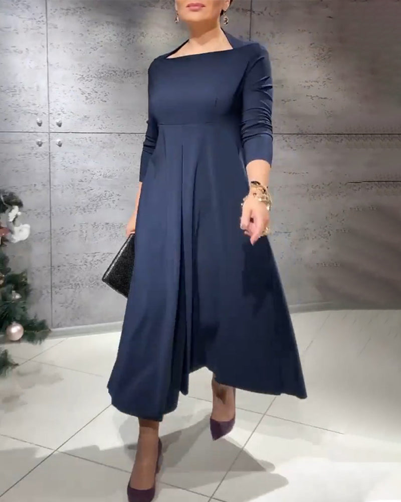 Langes Leinenkleid Sommer