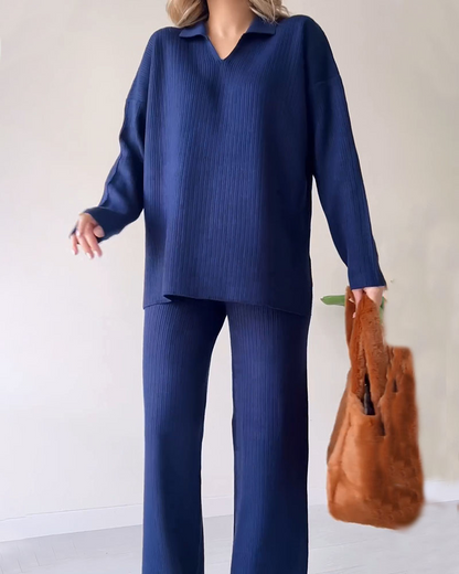 Lässige Zwillings-Stricksets für Frauen