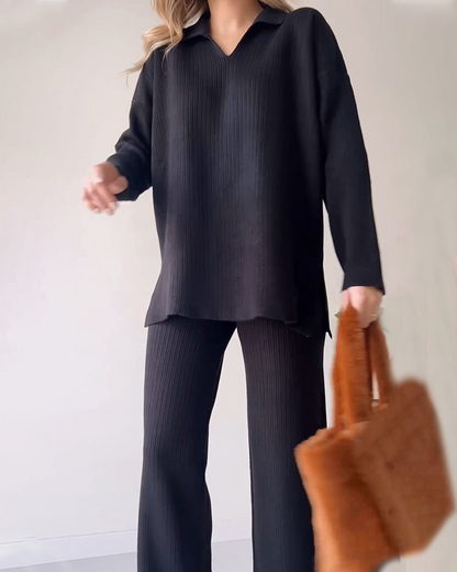 Lässige Zwillings-Stricksets für Frauen