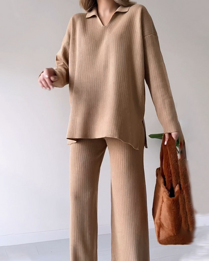 Lässige Zwillings-Stricksets für Frauen