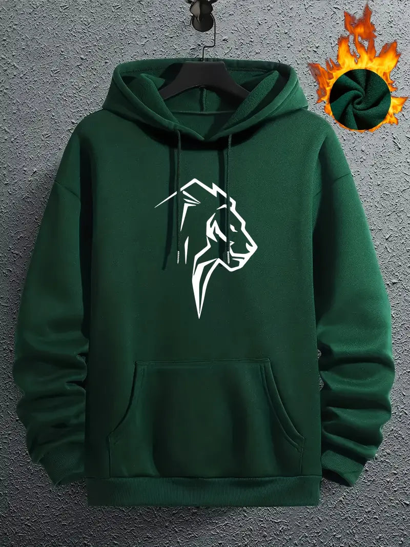 Kapuzenpullover Löwen-Design Herren - IdealeKleiden