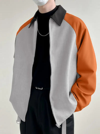 Modische Herrenjacke Colorblock Style - IdealeKleiden