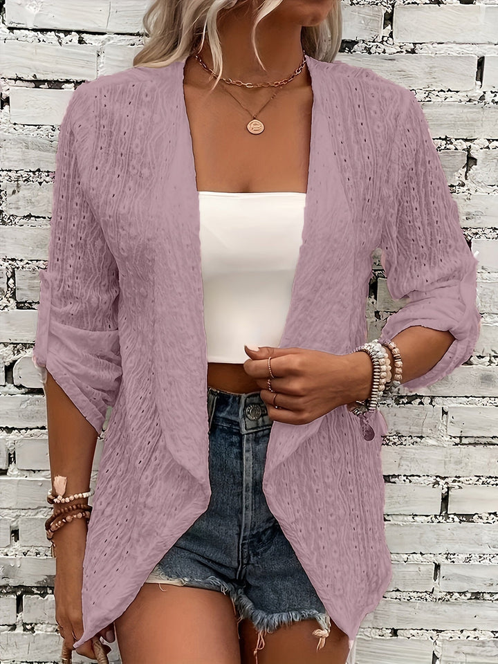 Frauen Cardigan Herbst Häkeln Entspannter Style