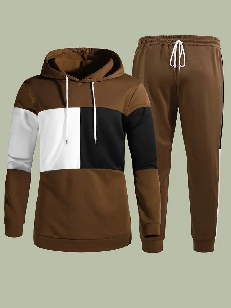 Herren Pullover Hoodie Set Warm Kuschelig