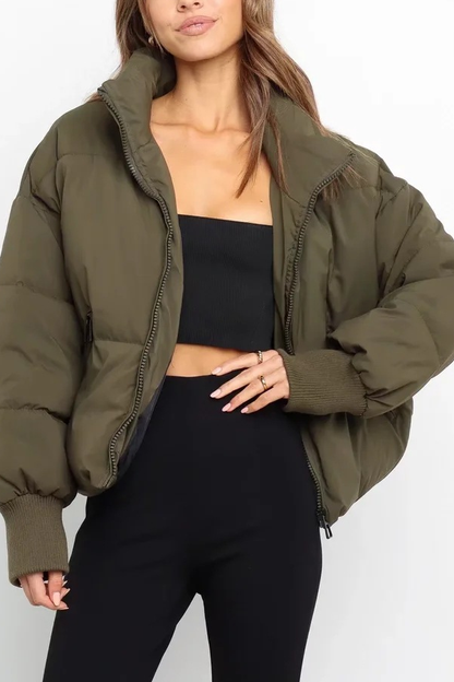 Herren Winterjacke Dick Warm Reißverschluss