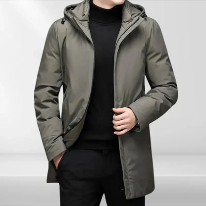 Elegante Herren Kapuzenjacke Schwarz Phillippe Style