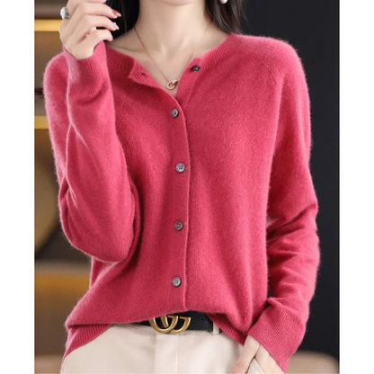 Weicher Merinowolle Cardigan Damen