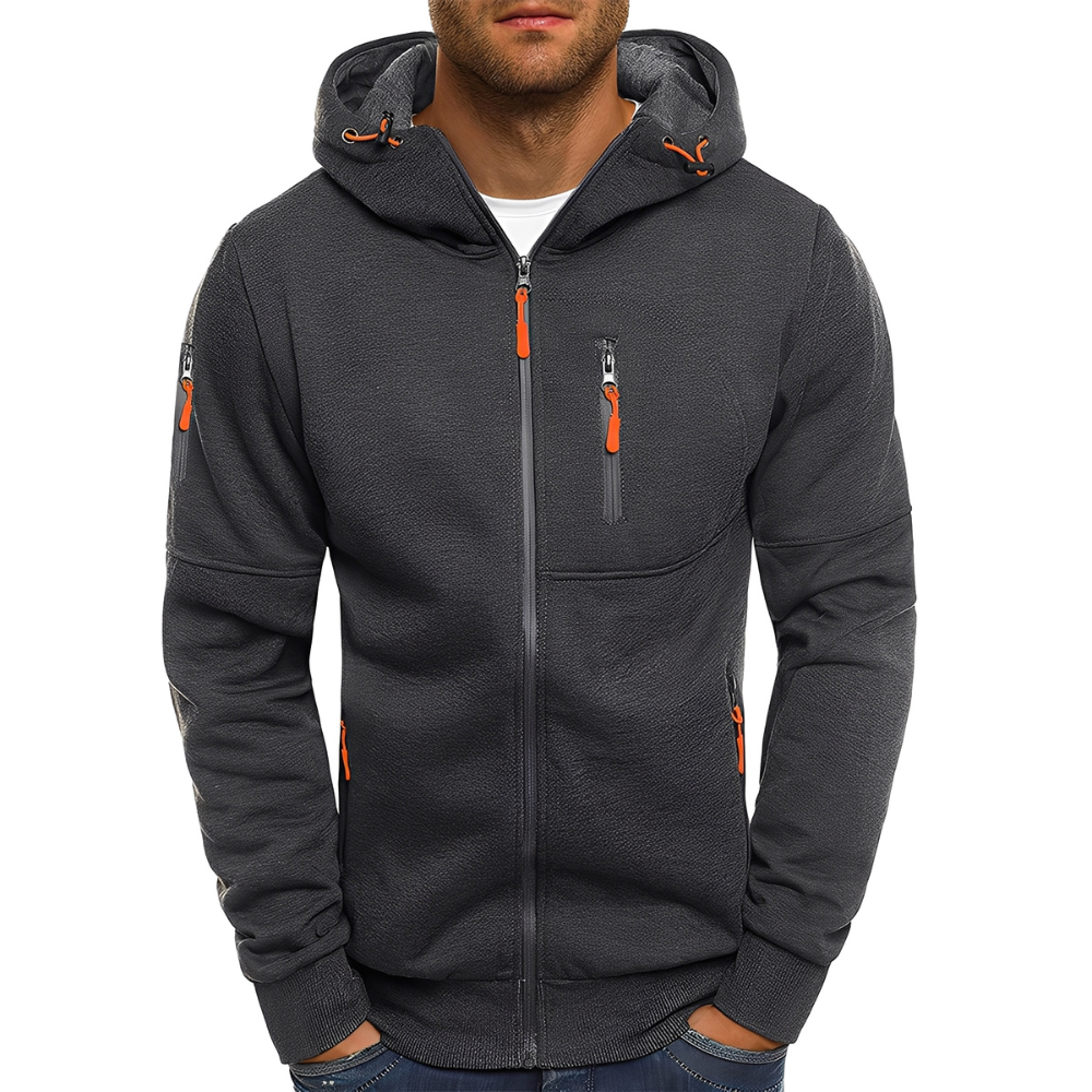 Praktische Herrenjacke mit Kapuze Sportlich