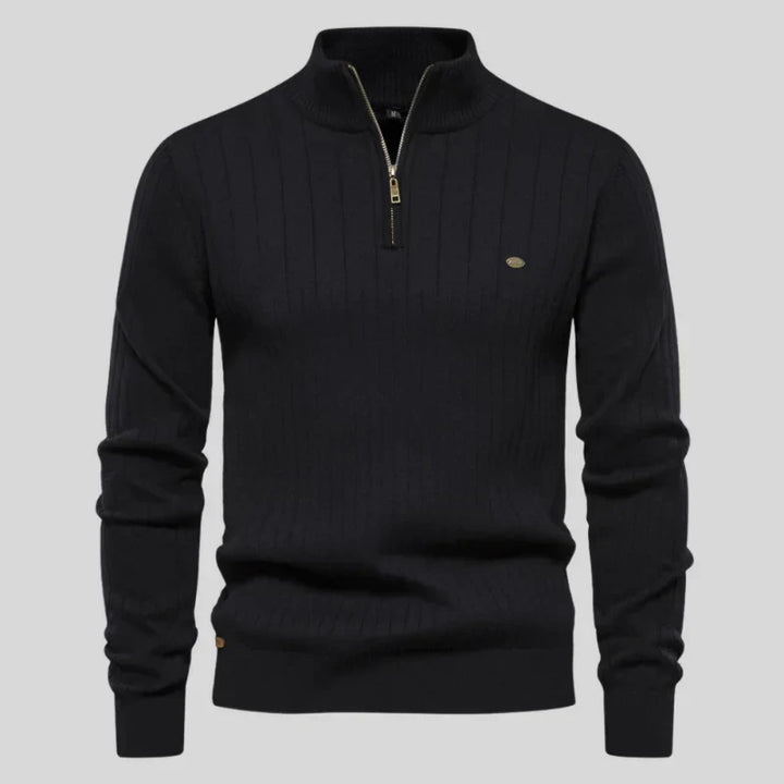 Herren Pullover Klassisch Halfzip