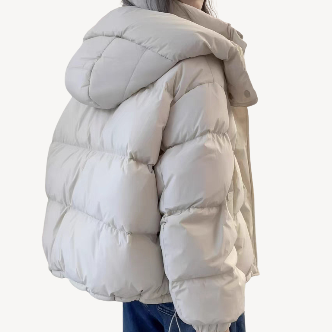 Winterjacke Damen Kapuze Warm Isoliert - IdealeKleiden