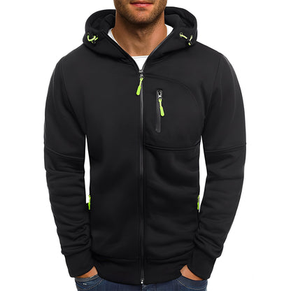 Stilvolle Herrenjacke Modern Kapuze
