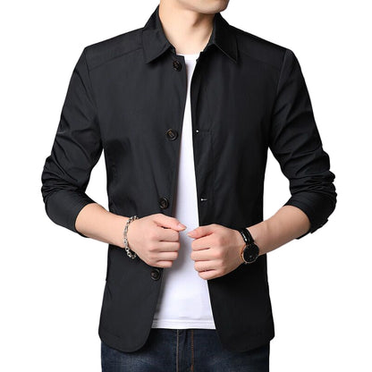 Stylische Herrenjacke Elegant Revers