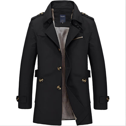 Praktische Herrenjacke Lässig Mittellang
