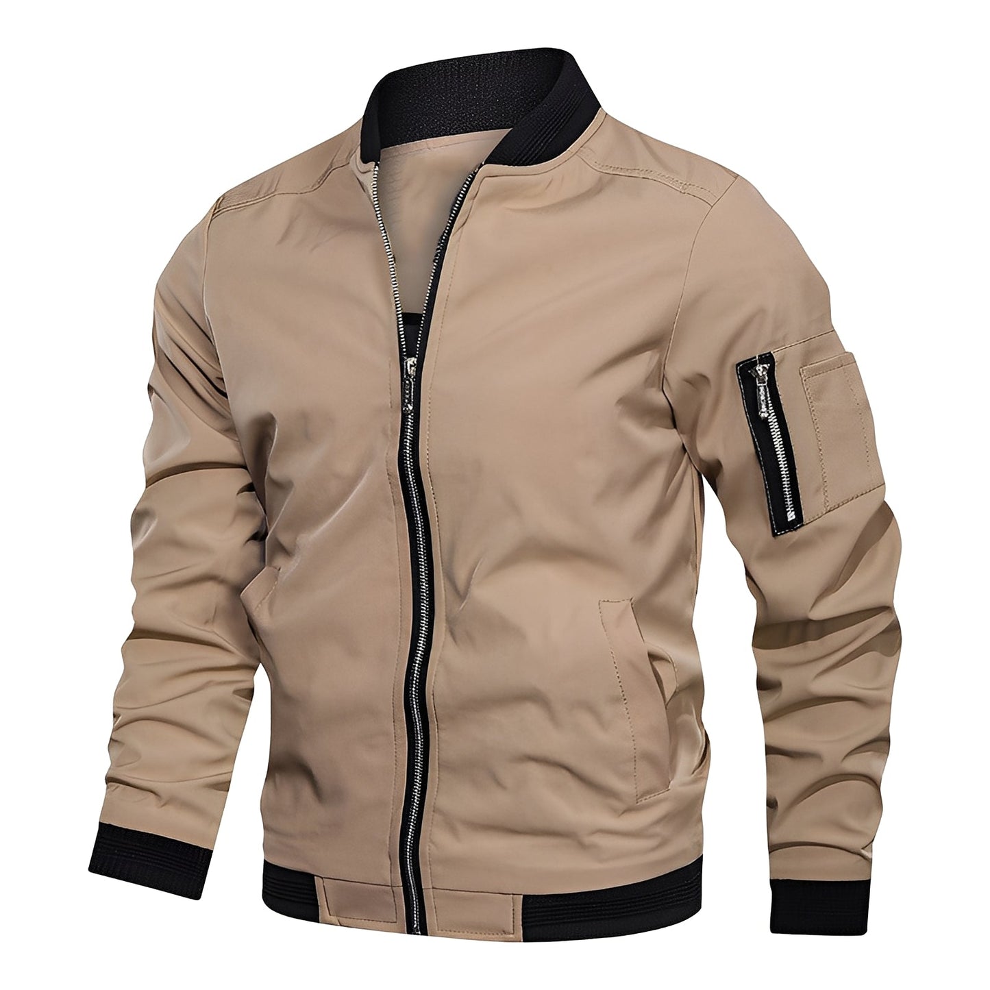 Stilvolle Bomberjacke Herren Sportlich Modern