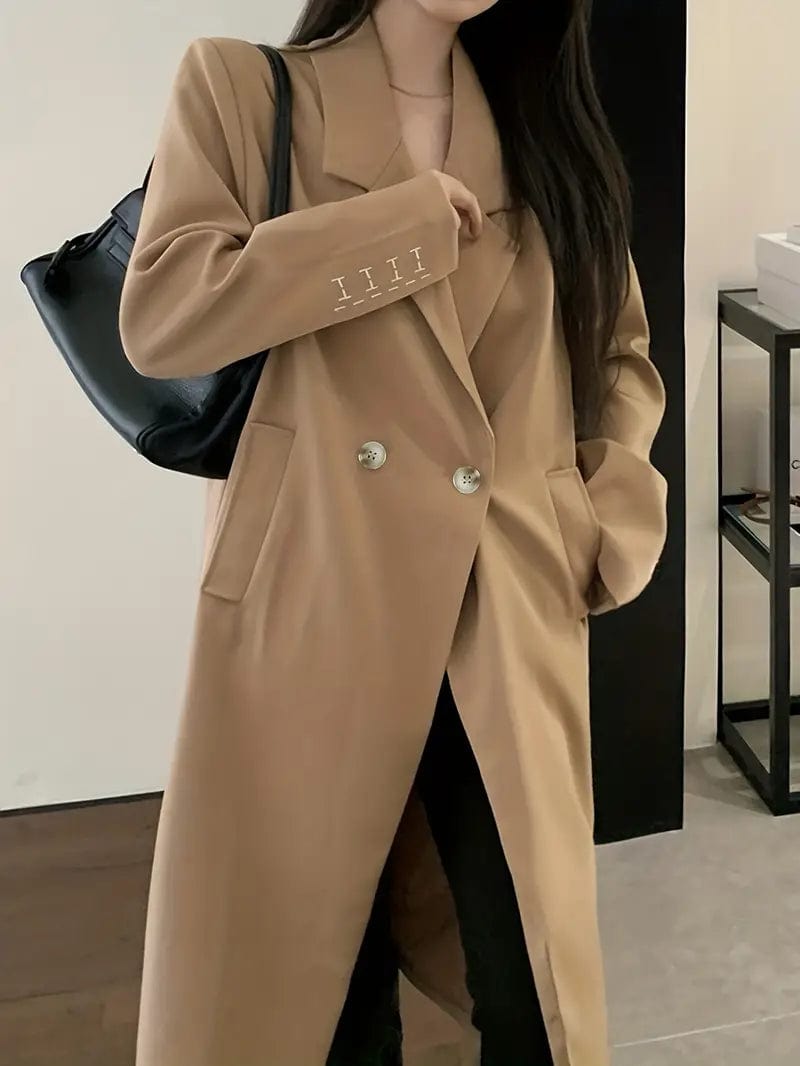 Klassischer Trenchcoat Elegant Winter - IdealeKleiden