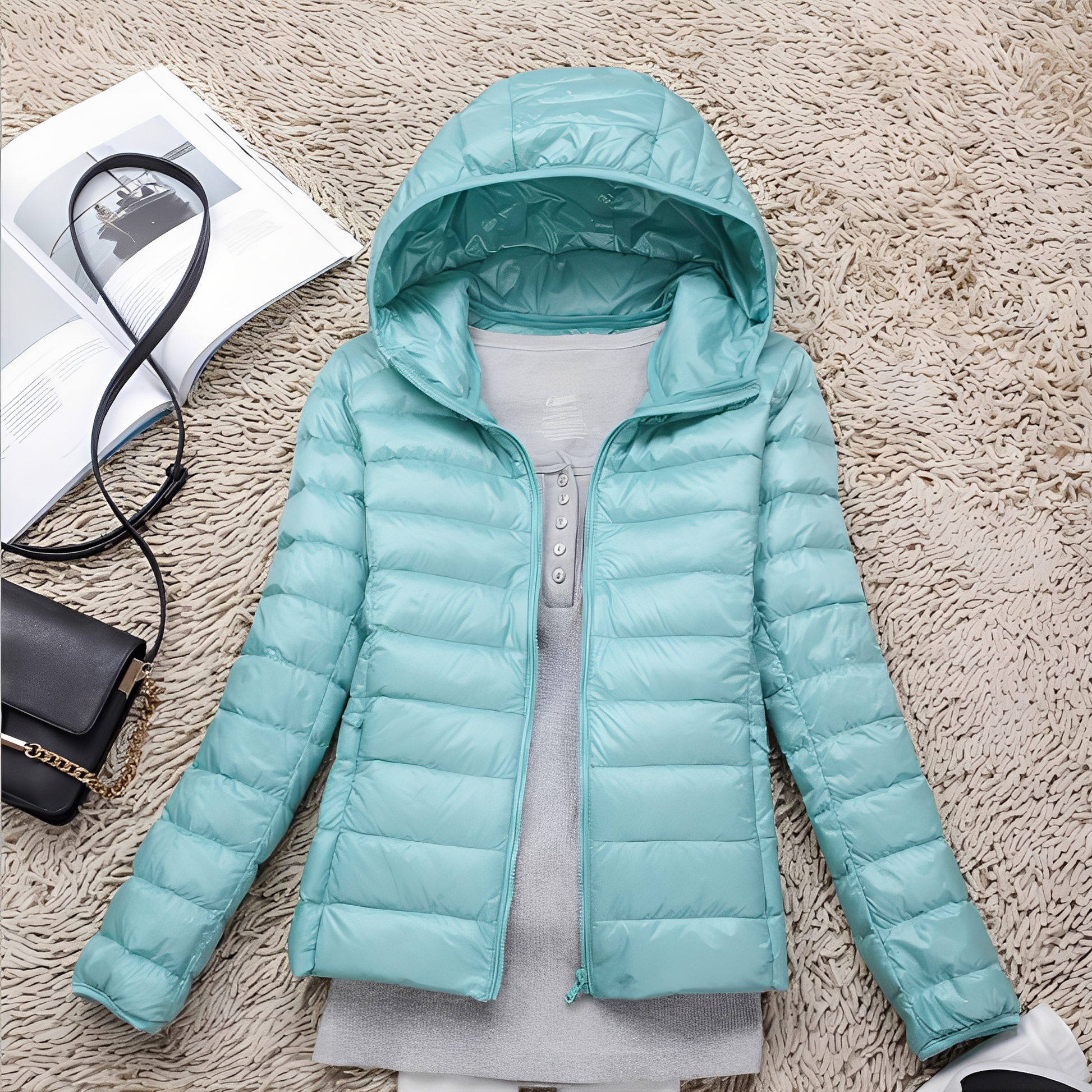 Schlanke Damenjacke Lässig Slim Fit - IdealeKleiden