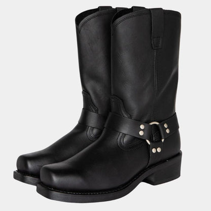 Stylische Cowboystiefel Weinlese Look - IdealeKleiden