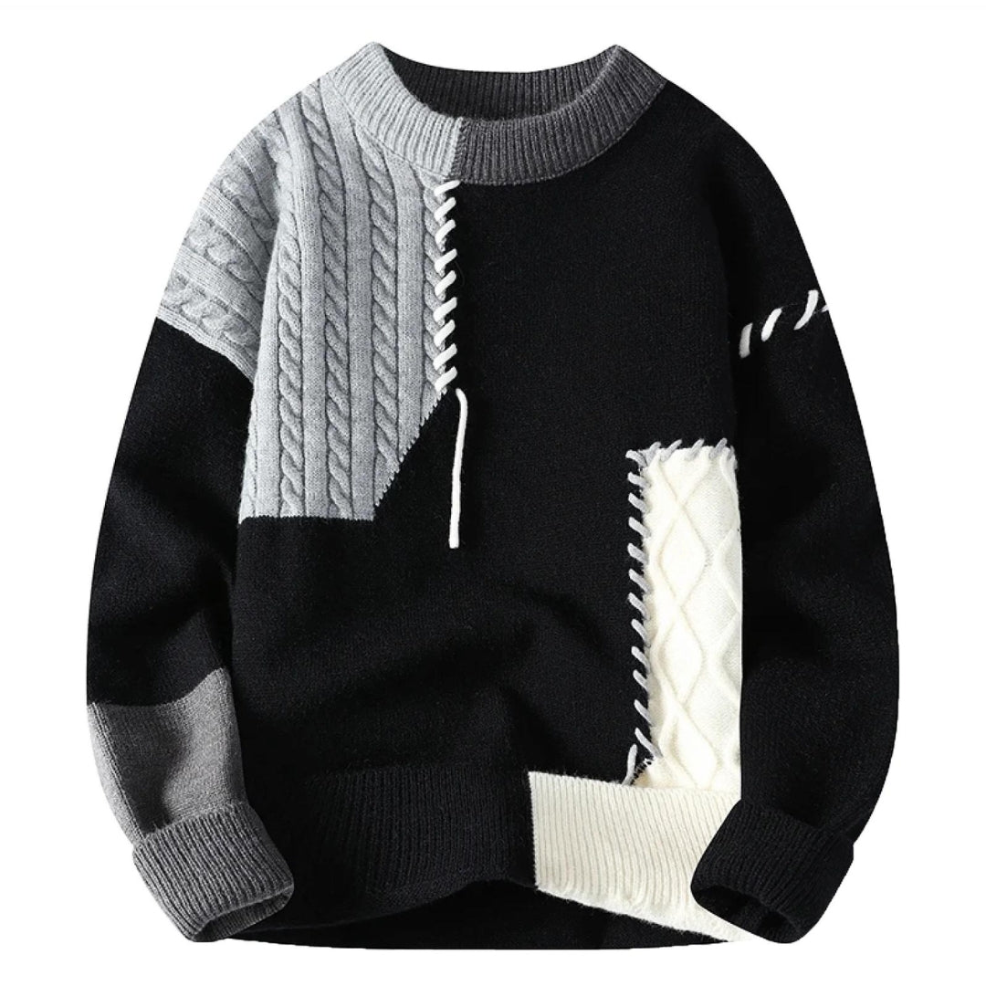 Modischer Strickpullover Herren Designer Look