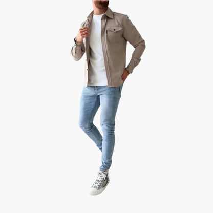 Moderne Overshirt Jacke - Vielseitiges Hemdjacke für Freizeit und Arbeit - IdealeKleiden