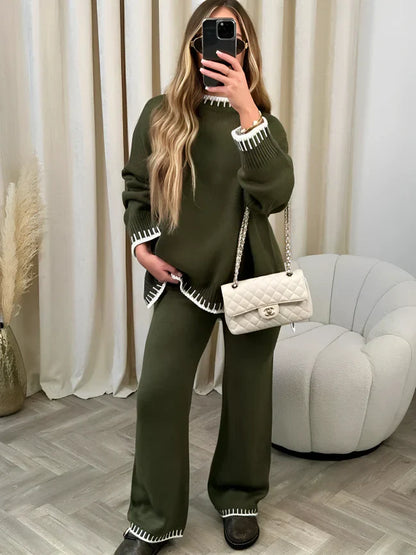 Elegantes 2-teiliges Damen-Set Warm Strick
