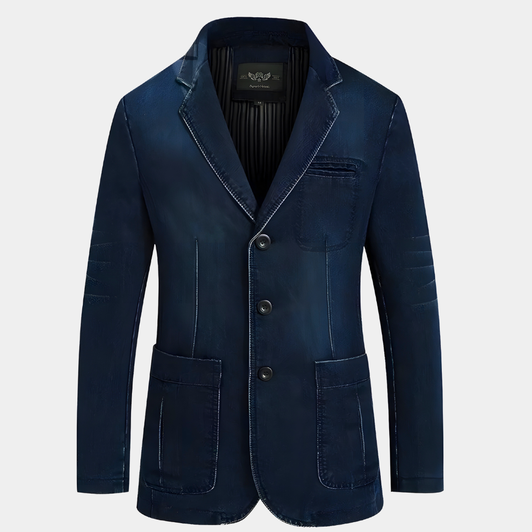 Herren Denimjacke Klassisch Elegant