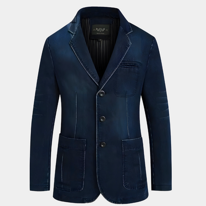 Herren Denimjacke Klassisch Elegant